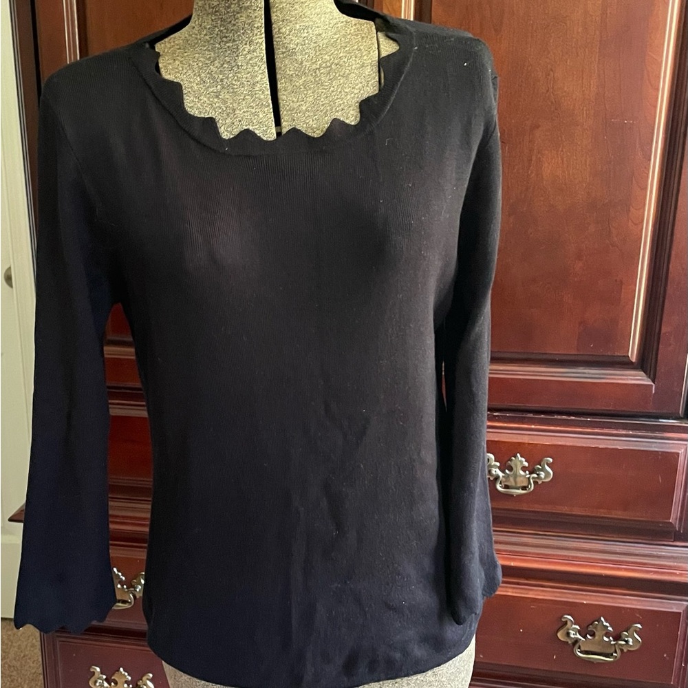 Philosophy black knit sweater